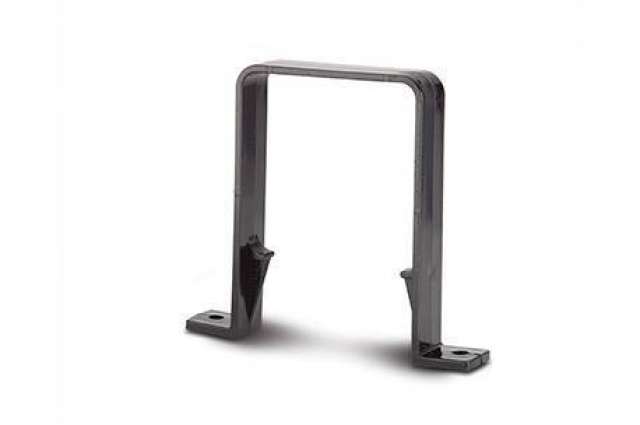Product image for Square Downpipe Pipe Bracket Black 65mm