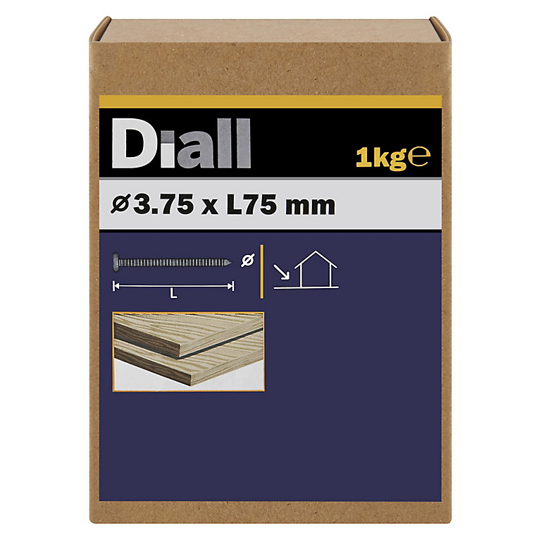 Product image for Diall Annular ring nail (L)75mm (Dia)3.75mm 1kg