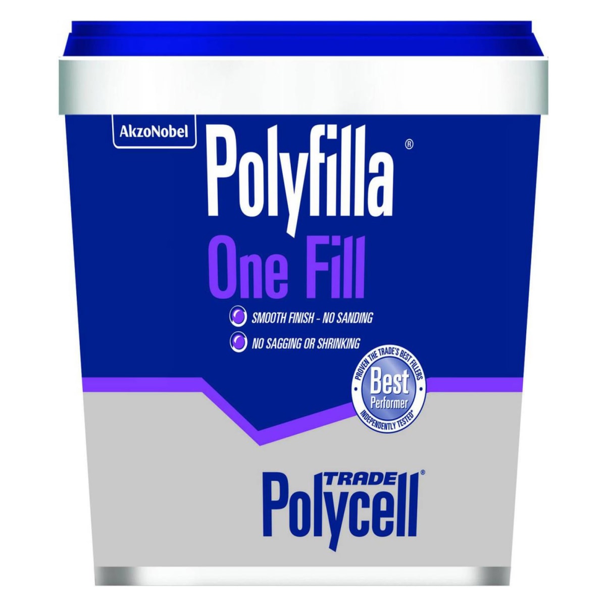 Product image for Polycell Trade Polyfilla One Fill 1ltr