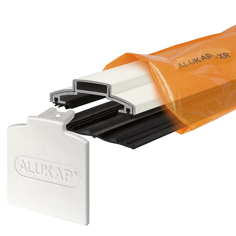 Product image for Alukap XR White Aluminium Glazing bar, (L)3m (W)60mm (T)20mm