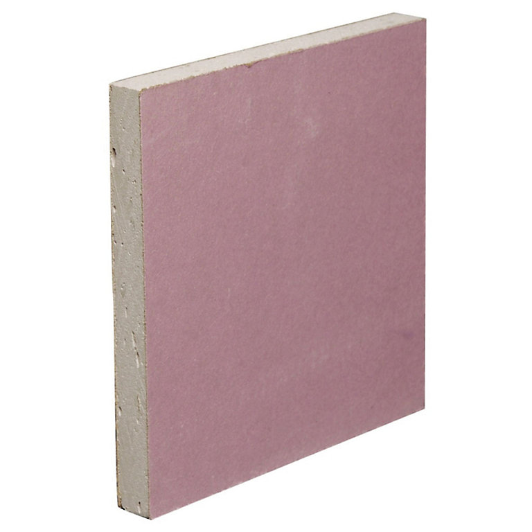 Product image for Gyproc Fireline Square edge 12.5mm Plasterboard, (L)2.4m (W)1.2m