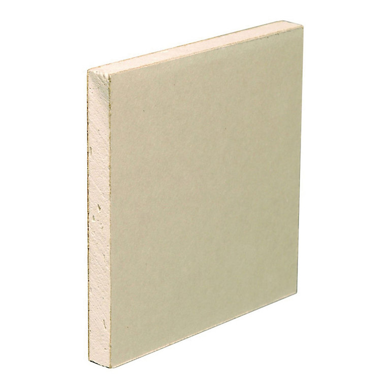 Product image for Gyproc Handiboard Square edge 9.5mm Plasterboard, (L)1.22m (W)0.9m