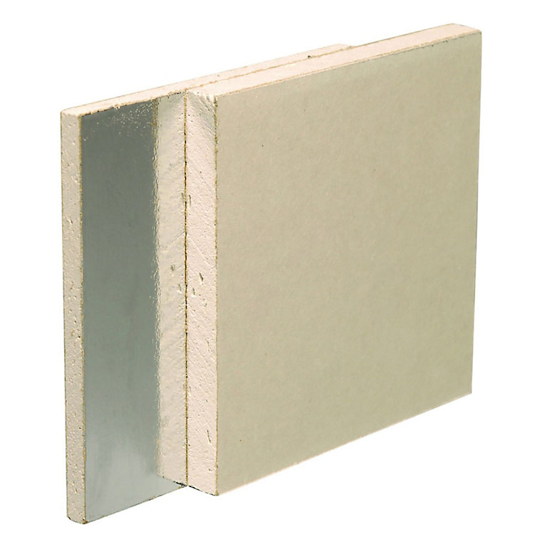 Product image for Gyproc Duplex Square edge 12.5mm Plasterboard, (L)2.4m (W)1.2m