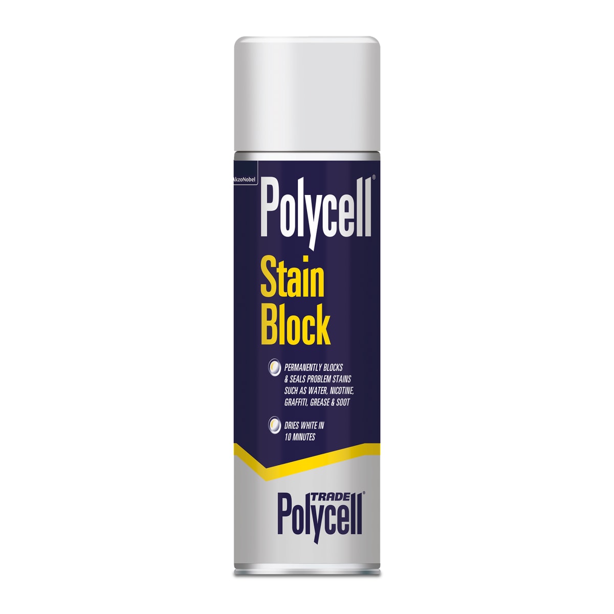 Image of Polycell Trade Stain Block Aerosol 500ml