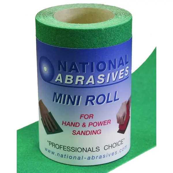 Product image for Buildbase Green A/ox S/paper 5mtr X 115mm P80