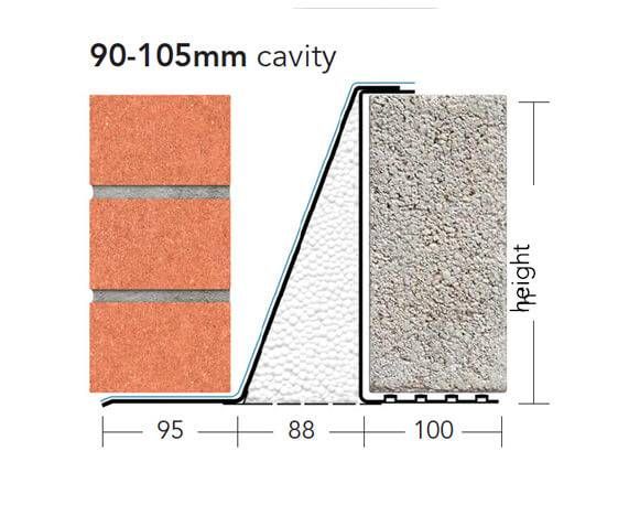 Product image for IG Extra Heavy Duty Steel Cavity Wall Lintel L5/100 600mm