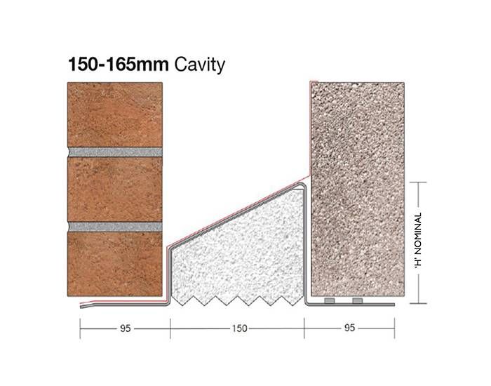 Product image for Birtley Standard Duty Cavity Wall Lintel CB150 750mm