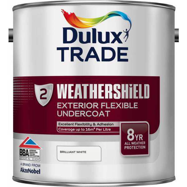 Product image for Dulux Trade Weathershield Exterior Undercoat Deep Base 2.5ltr