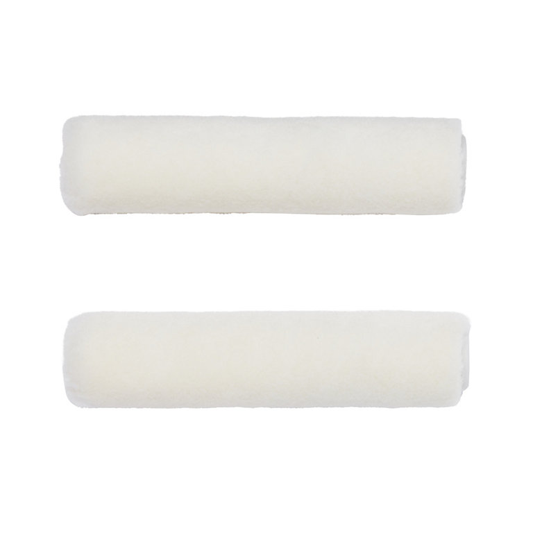 Product image for GoodHome Short Pile Mohair Roller sleeve, Pack of 2
