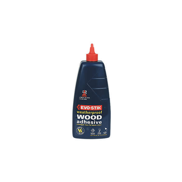 Product image for EVO-STIK Resin 'W' Weatherproof Wood Adhesive Blue 1ltr