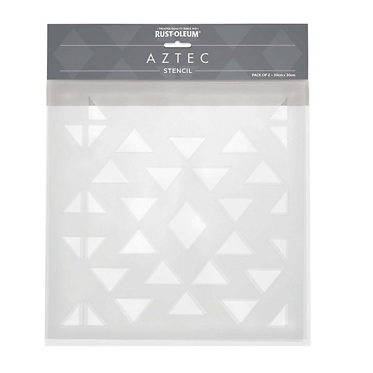 Product image for Rust-Oleum Aztec Paint stencil, Pack of 2