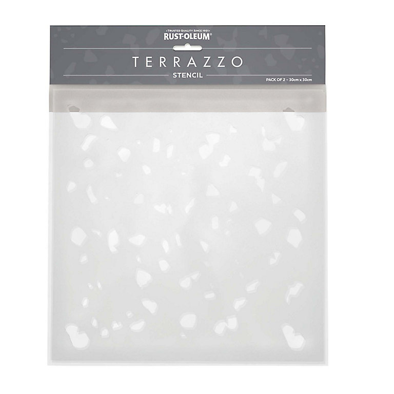 Product image for Rust-Oleum Terrazzo Paint stencil, Pack of 2