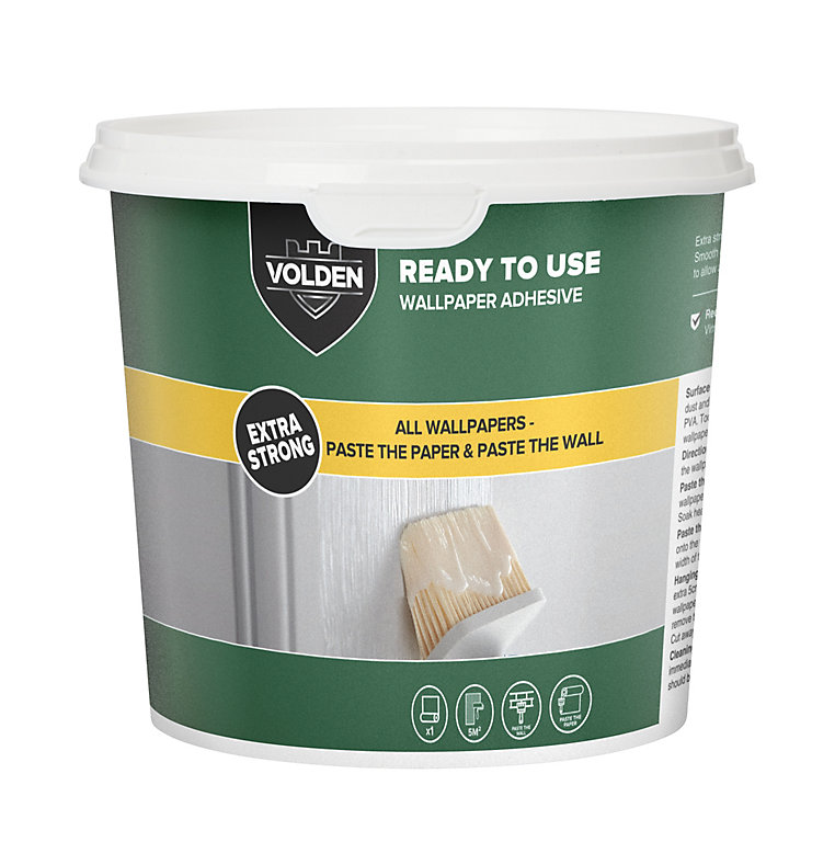 Image of Volden Ready mixed Wallpaper Adhesive 1kg - 1 rolls