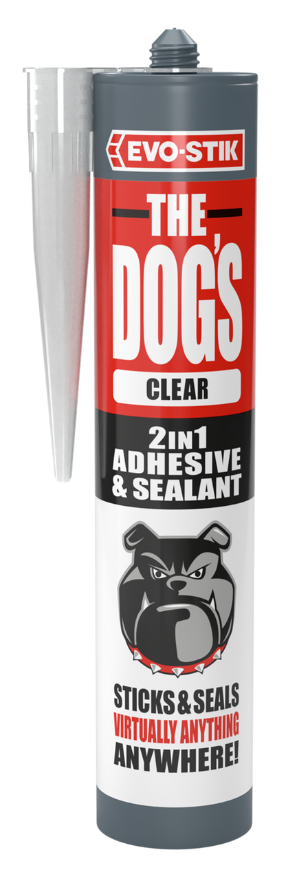 Product image for Evo-Stik 'The Dogs' Adhesive & Sealant Hybrid Clear 290ml (30627550)