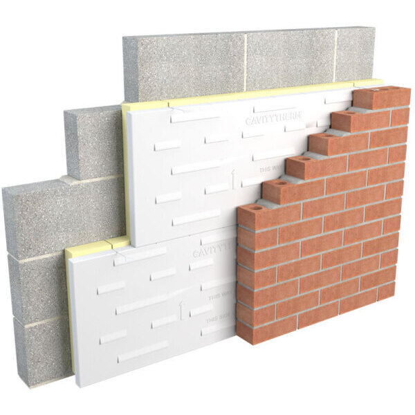 Product image for Unilin CT/PIR Cavitytherm Full Fill Cavity Board 1200 x 450 x 90mm