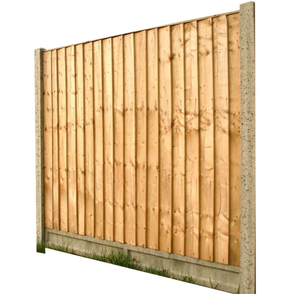 Product image for 6' X 6' Grange Standard Feather Edge Treated Timber Fence Panel