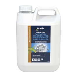 Product image for Bostik Cementone Wintaplas Chloride Free Frostproofer White 5l 
