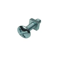Product image for Unifix Roofing Bolt & Nut M6 x 20mm Bright Zinc Plated Bag of 25