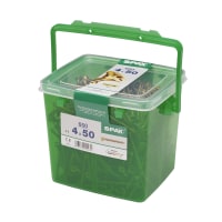 Product image for SPAX YELLOX Countersunk Pozi Drive Screws 4 X 50mm Tub Of 650