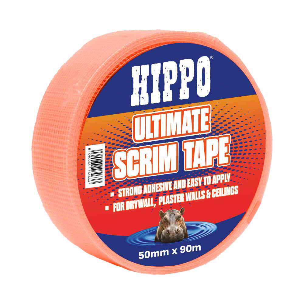 Product image for HIPPO Ultimate Plaster Scrim Tape Orange 100mm x 90mtr