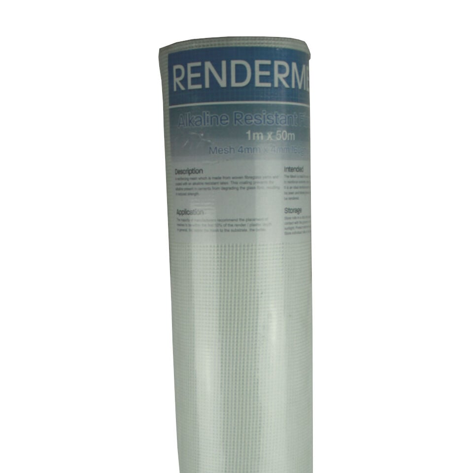 Product image for Alkaline Resistant Render Mesh 1x50mtr