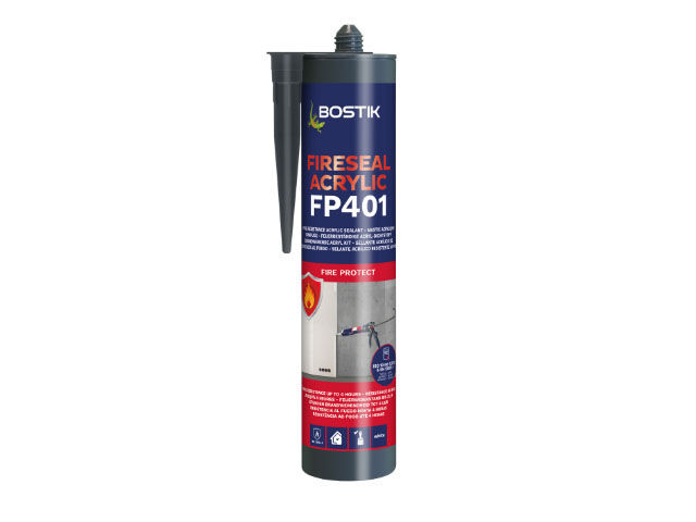 Product image for Bostik FP401 Fireseal Acrylic Sealant White 310ml