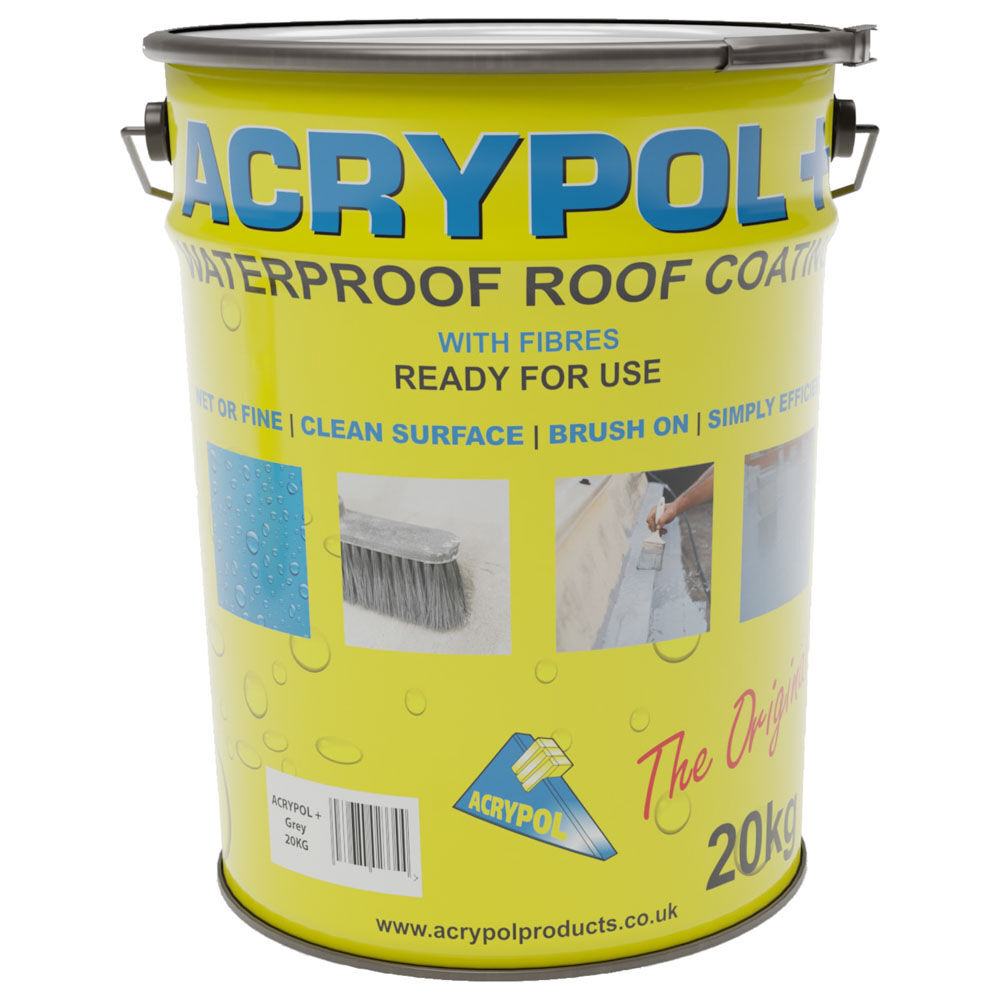 Product image for ACRYPOL+ Waterproof Roof Coating Grey 20kg
