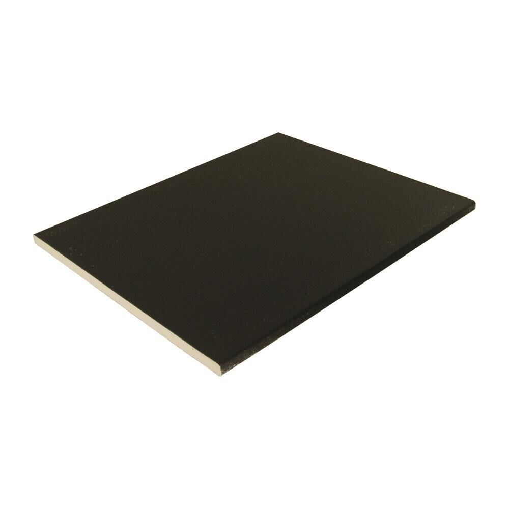 Product image for Solid Soffit Multi Purpose Board PVCu Woodgrain Black Ash 10x150mm 5mtr