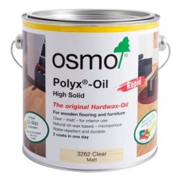 Product image for Osmo Polyx Hard Wax Oil Rapid Matt Clear 2.5ltr