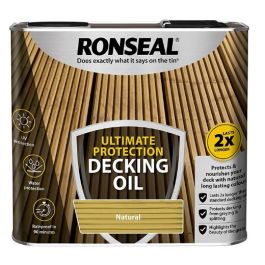Product image for Ronseal Ultimate Protection Decking Oil Natural 2.5ltr
