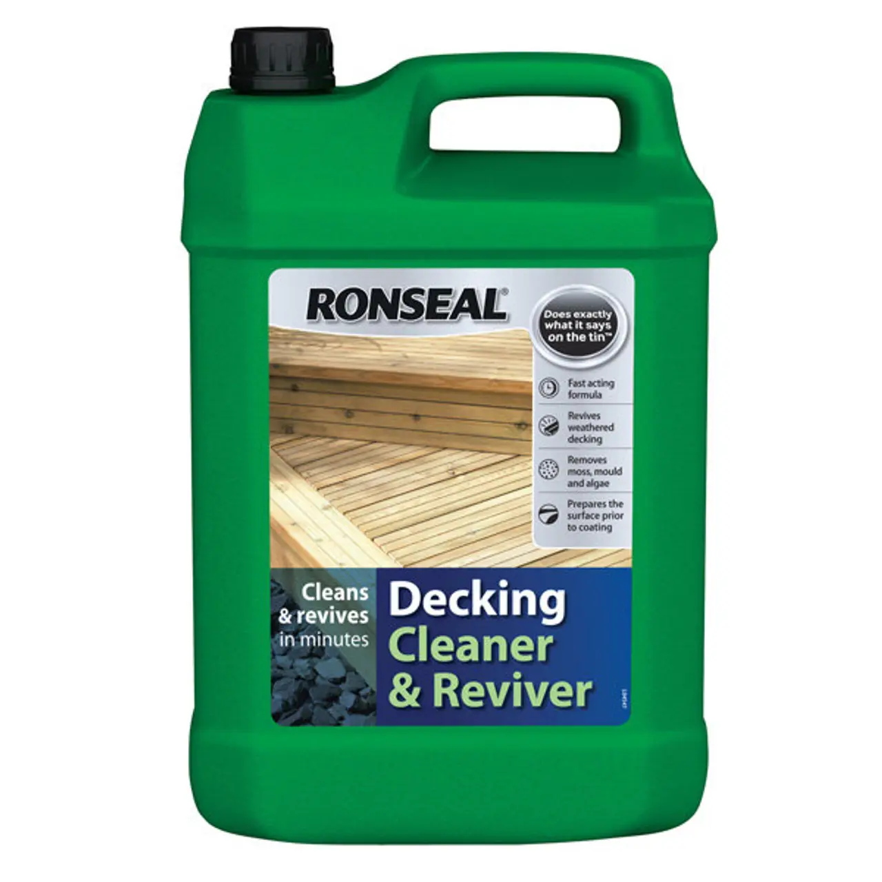 Product image for Ronseal Decking Cleaner & Reviver 5ltr