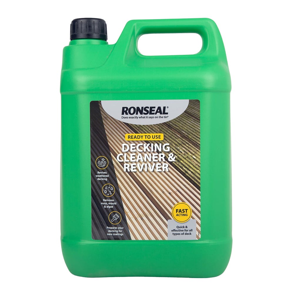 Product image for Ronseal Decking Cleaner & Reviver 5ltr