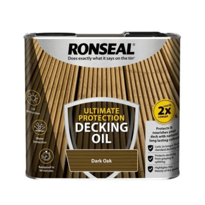 Product image for Ronseal Ultimate Protection Decking Oil Dark Oak 2.5ltr