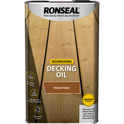 Product image for Ronseal Decking Oil Natural Cedar 5ltr