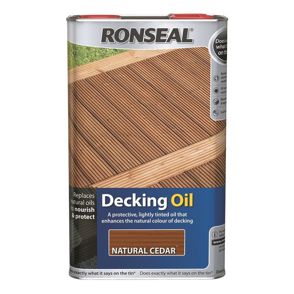 Image of Ronseal Decking Oil Natural Cedar 5l