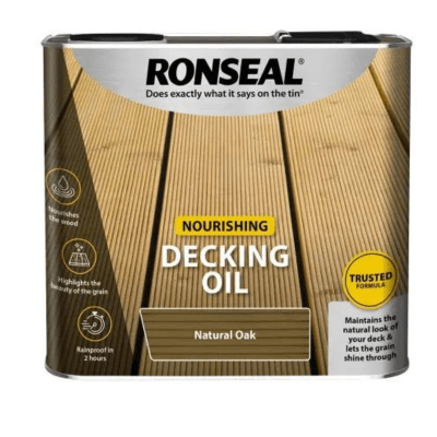 Product image for Ronseal Ultimate Protection Decking Oil Natural Oak 2.5ltr