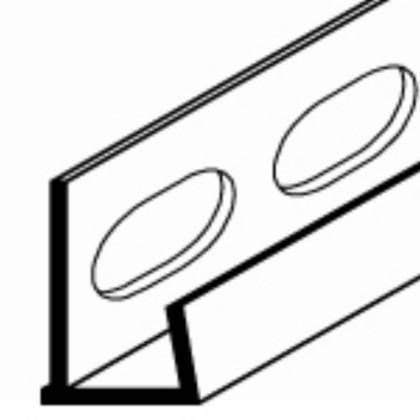 Product image for Plastic Plasterboard Edge Bead 2500mm X 12mm (pack Of 34)