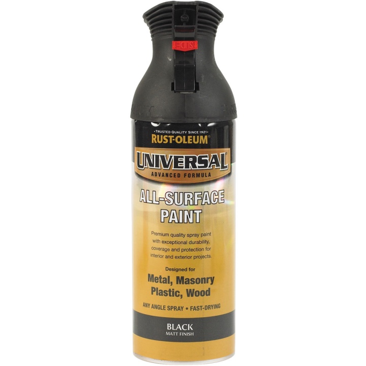 Image of Rust-Oleum Universal All-Surface Spray Paint Matt Black 400ml