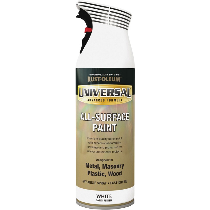 Image of Rust-Oleum Universal All-Surface Spray Paint Satin White 400ml