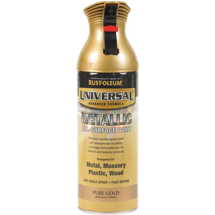 Product image for Rust-Oleum Universal All-Surface Spray Paint Gold 400ml