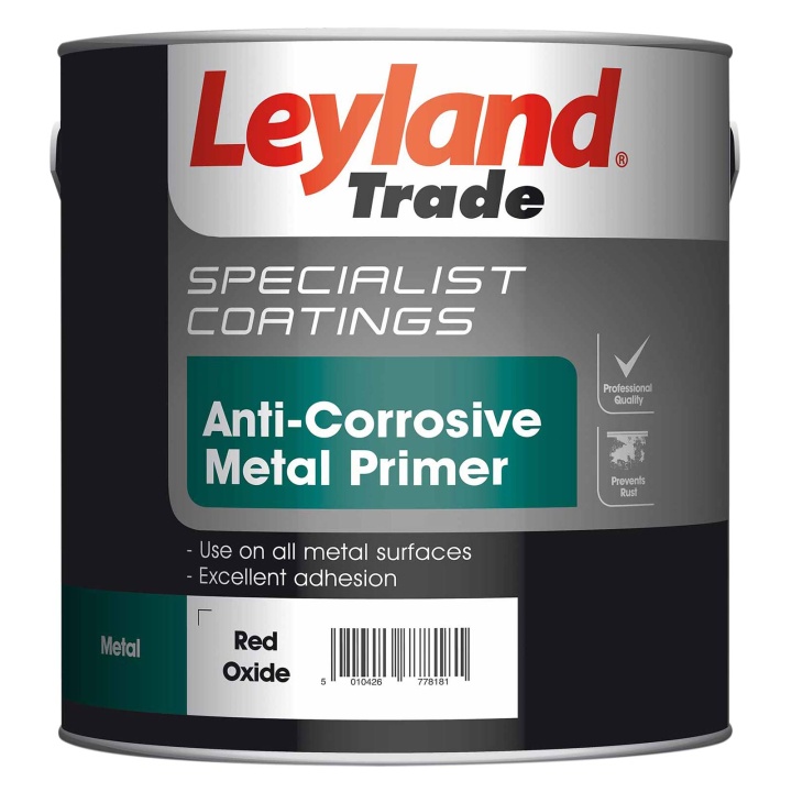 Product image for Leyland Anti-Corrosive Metal Primer Red Oxide 2.5ltr