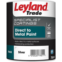 Product image for Leyland Smooth Metal Paint Silver 750ml