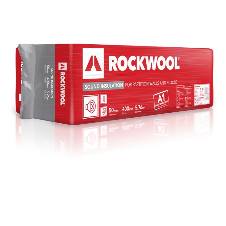 Image of Rockwool Sound Insulation Slab 1200 x 400 x 50mm Covers 5.76m²