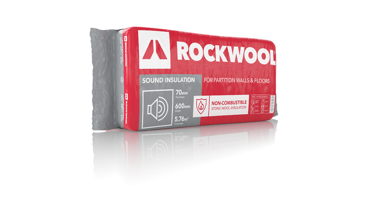 Product image for Rockwool Sound Insulation Slab 1200 x 400 x 50mm Covers 5.76m2
