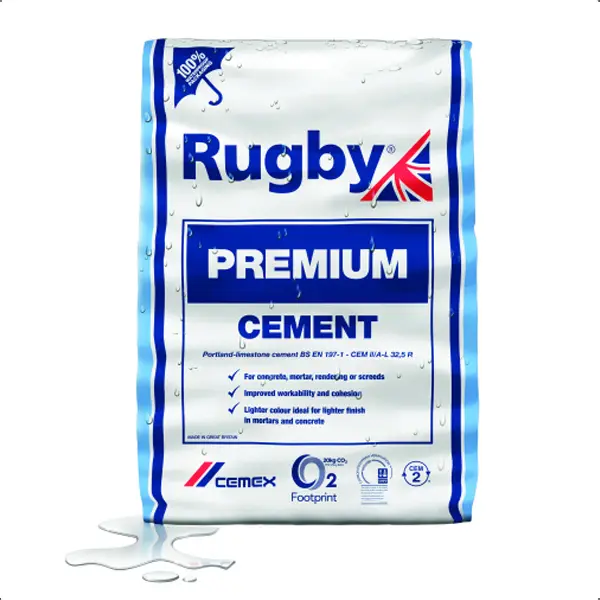 Product image for Rugby Premium Cement in Plastic Bag 25kg
