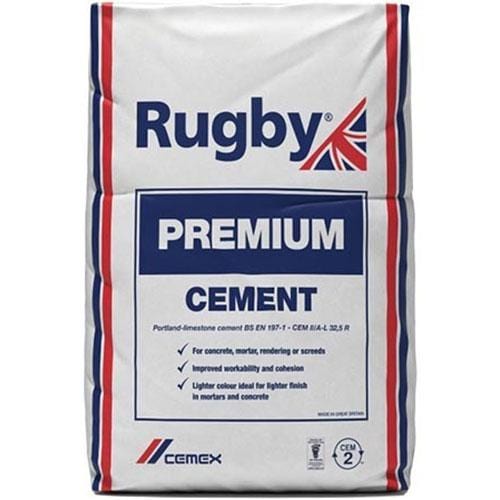 Product image for Rugby Premium Cement in Plastic Bag 25kg
