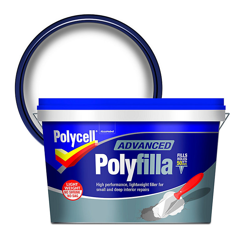 Product image for Polycell Lightweight White Filler, 2kg - Ready mixed