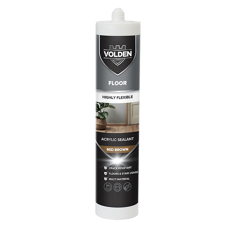 Product image for Volden Mid Brown Laminate or timber Floor Sealant, 280ml