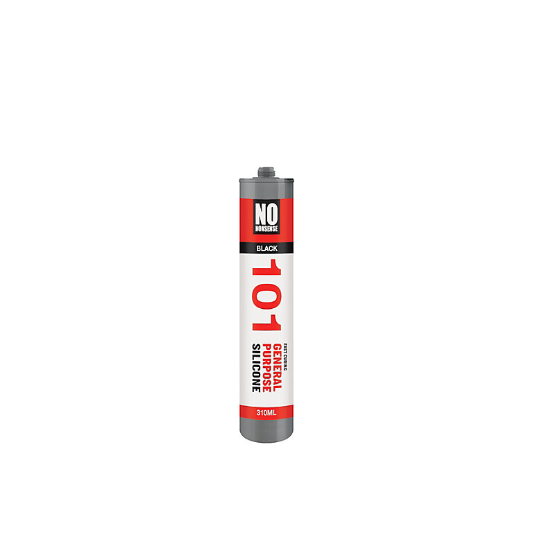 Product image for No Nonsense No Nonsense Black Silicone-based General-purpose Sealant, 310ml