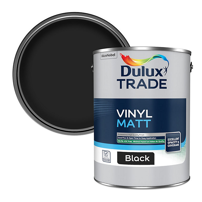 Product image for Dulux Trade Heritage Black Velvet matt Wall paint, 5L